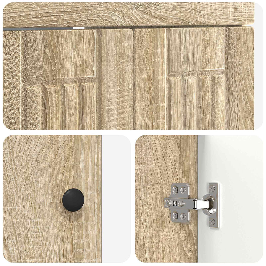 Badkamer onder wastafel kast Sonoma Eiken 56 x 37,5 x 81 cm