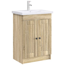 Badkamer onder wastafel kast Sonoma Eiken 56 x 37,5 x 81 cm