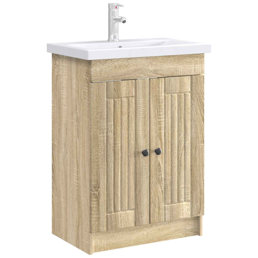 Badkamer onder wastafel kast Sonoma Eiken 56 x 37,5 x 81 cm
