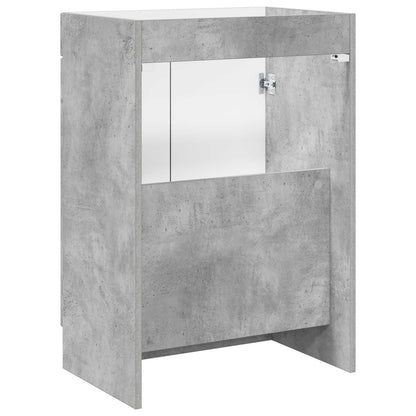 Badkamer onder wastafel kast Betongrijs 56 x 37,5 x 81 cm
