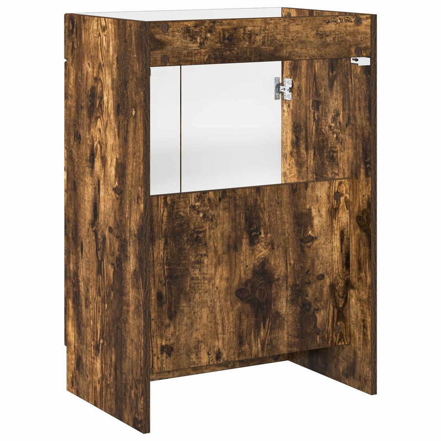 Badkamer onder wastafel kast Gerookt eiken 56 x 37,5 x 81 cm