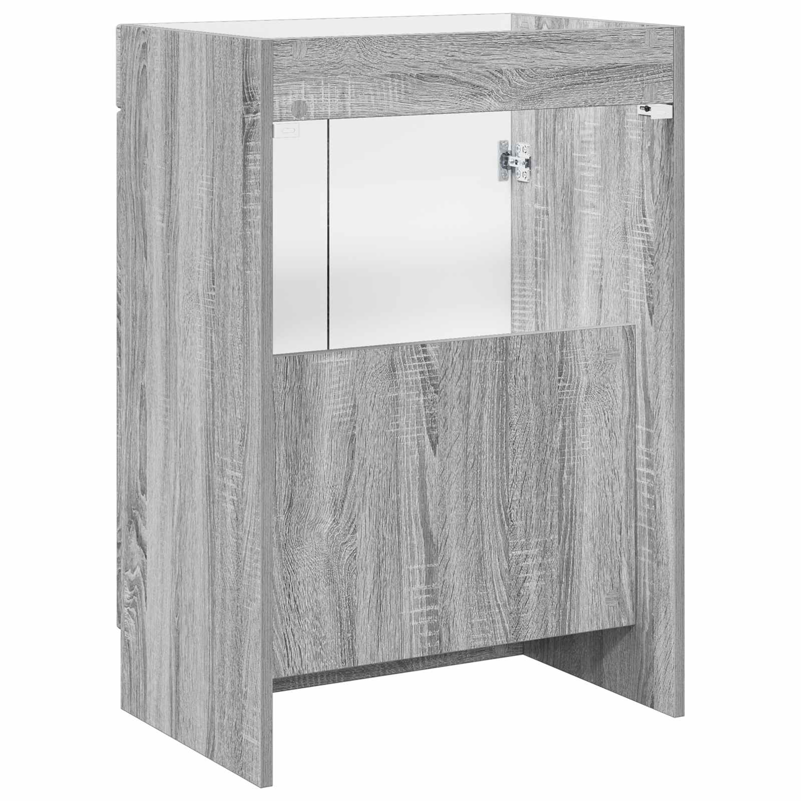 Badkamer onder wastafel kast Grijs Sonoma 56 x 37,5 x 81 cm