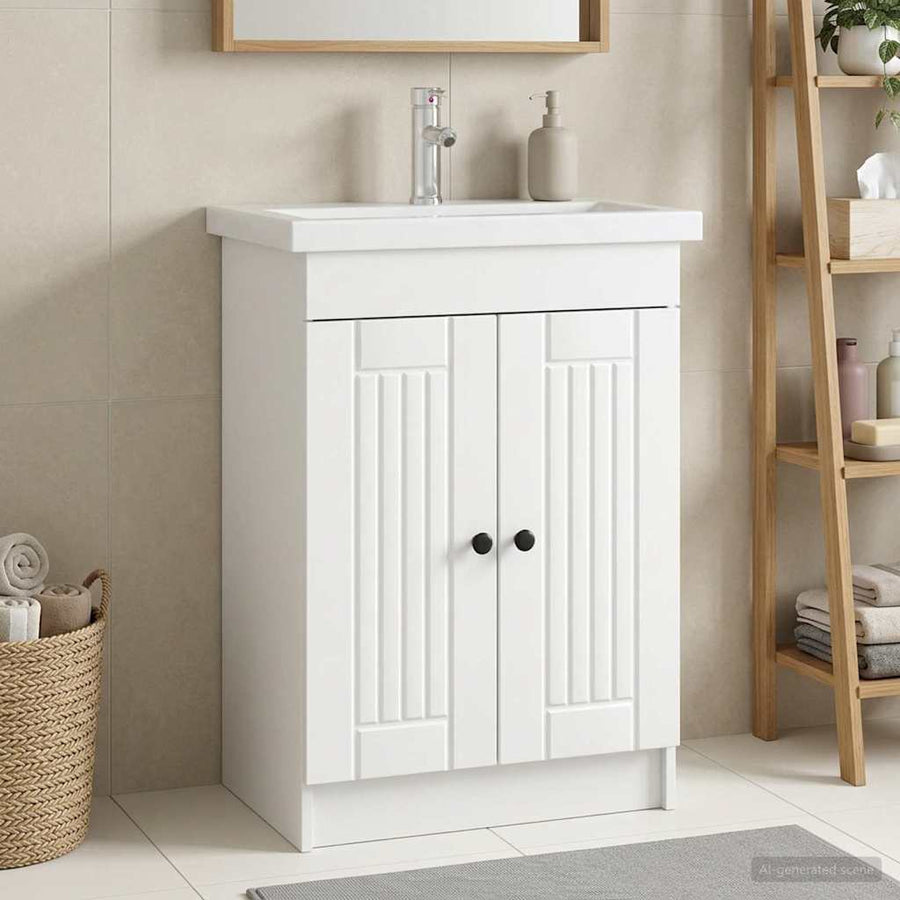 Badkamer onder wastafel kast Wit 78,5 x 37,5 x 81 cm