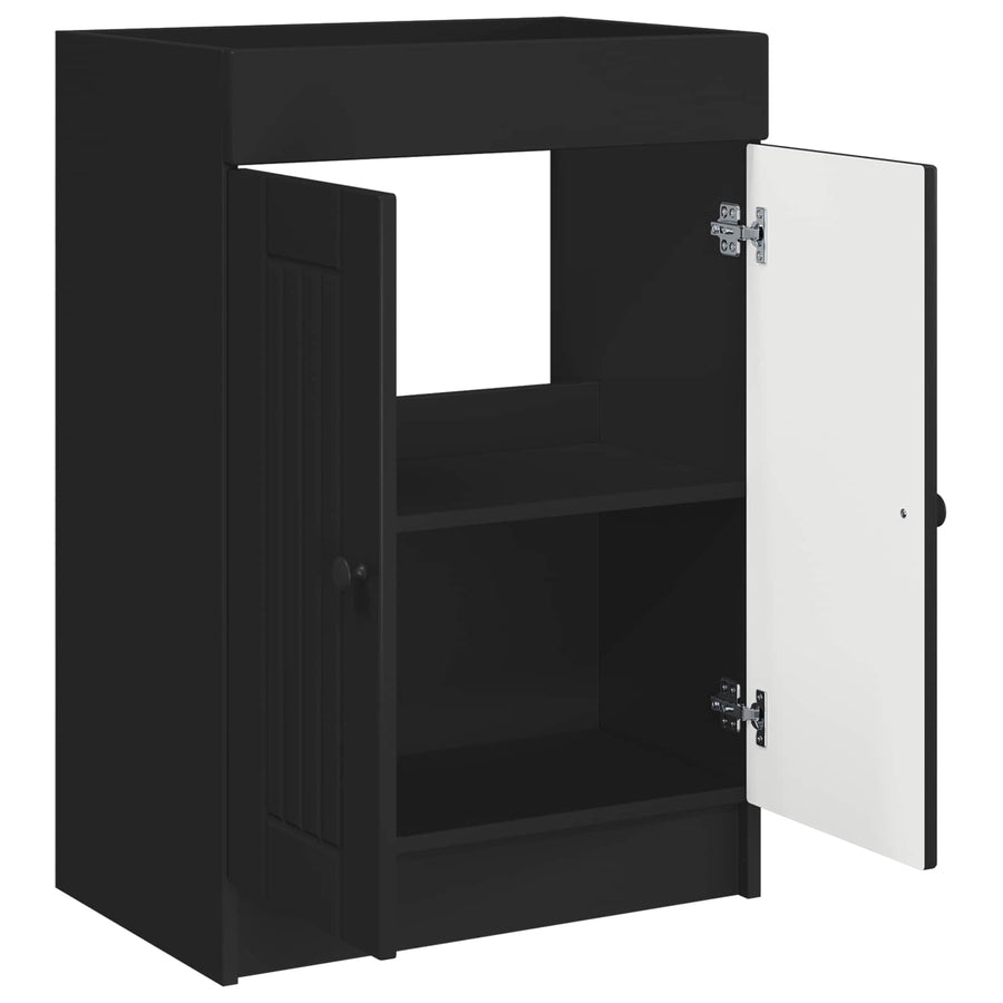 Badkamer onder wastafel kast Zwart 78,5 x 37,5 x 81 cm