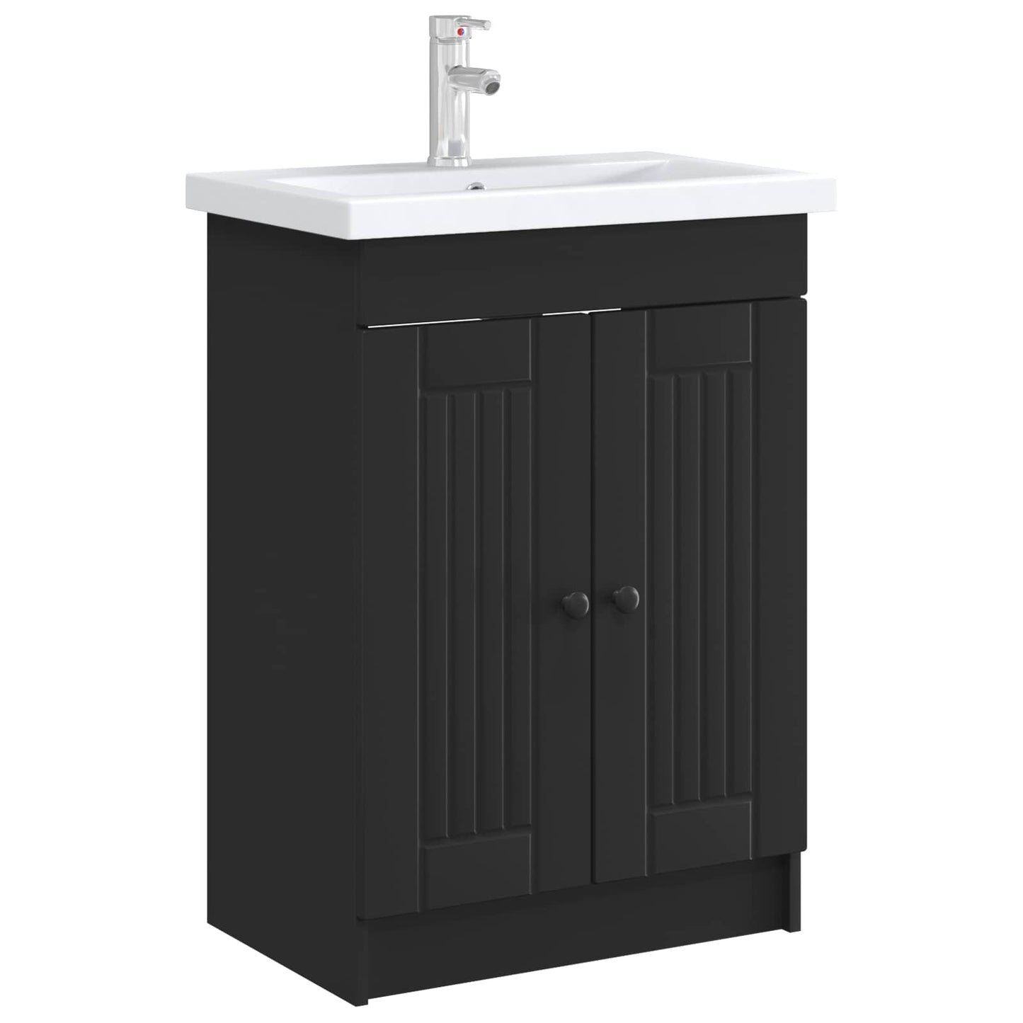 Badkamer onder wastafel kast Zwart 78,5 x 37,5 x 81 cm