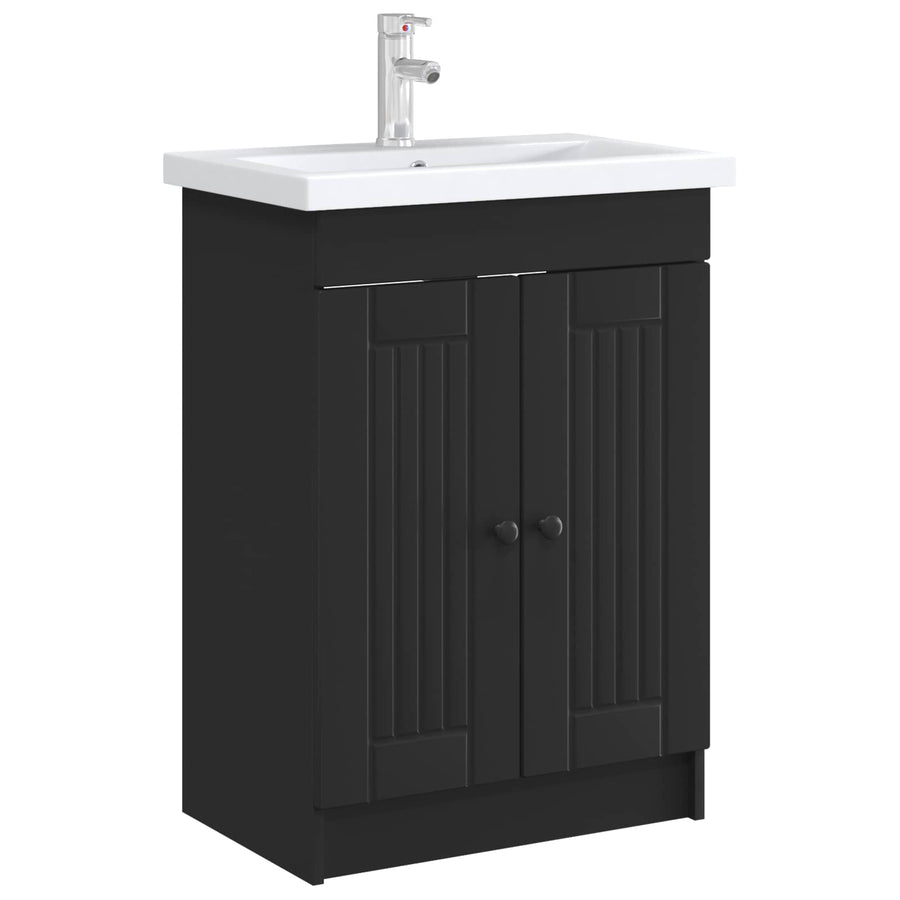 Badkamer onder wastafel kast Zwart 78,5 x 37,5 x 81 cm