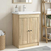 Badkamerkast onder wastafel 78,5x37,5x81 cm Sonoma Eiken