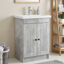 Badkamer onder wastafel kast Betongrijs 78,5 x 37,5 x 81 cm