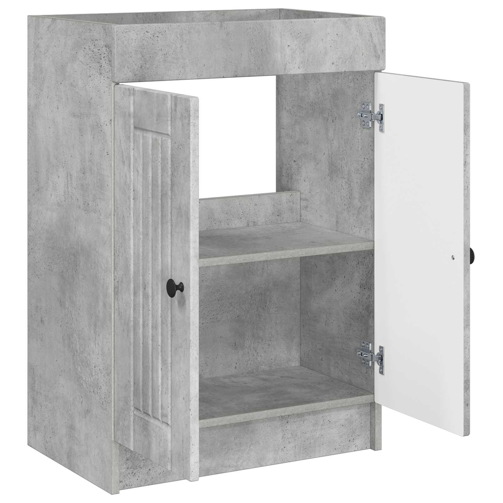 Badkamer onder wastafel kast Betongrijs 78,5 x 37,5 x 81 cm