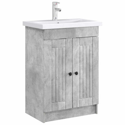 Badkamer onder wastafel kast Betongrijs 78,5 x 37,5 x 81 cm