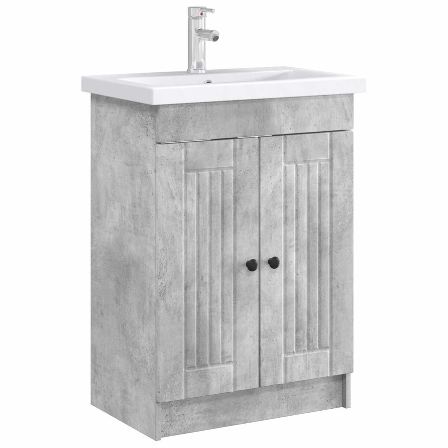 Badkamer onder wastafel kast Betongrijs 78,5 x 37,5 x 81 cm