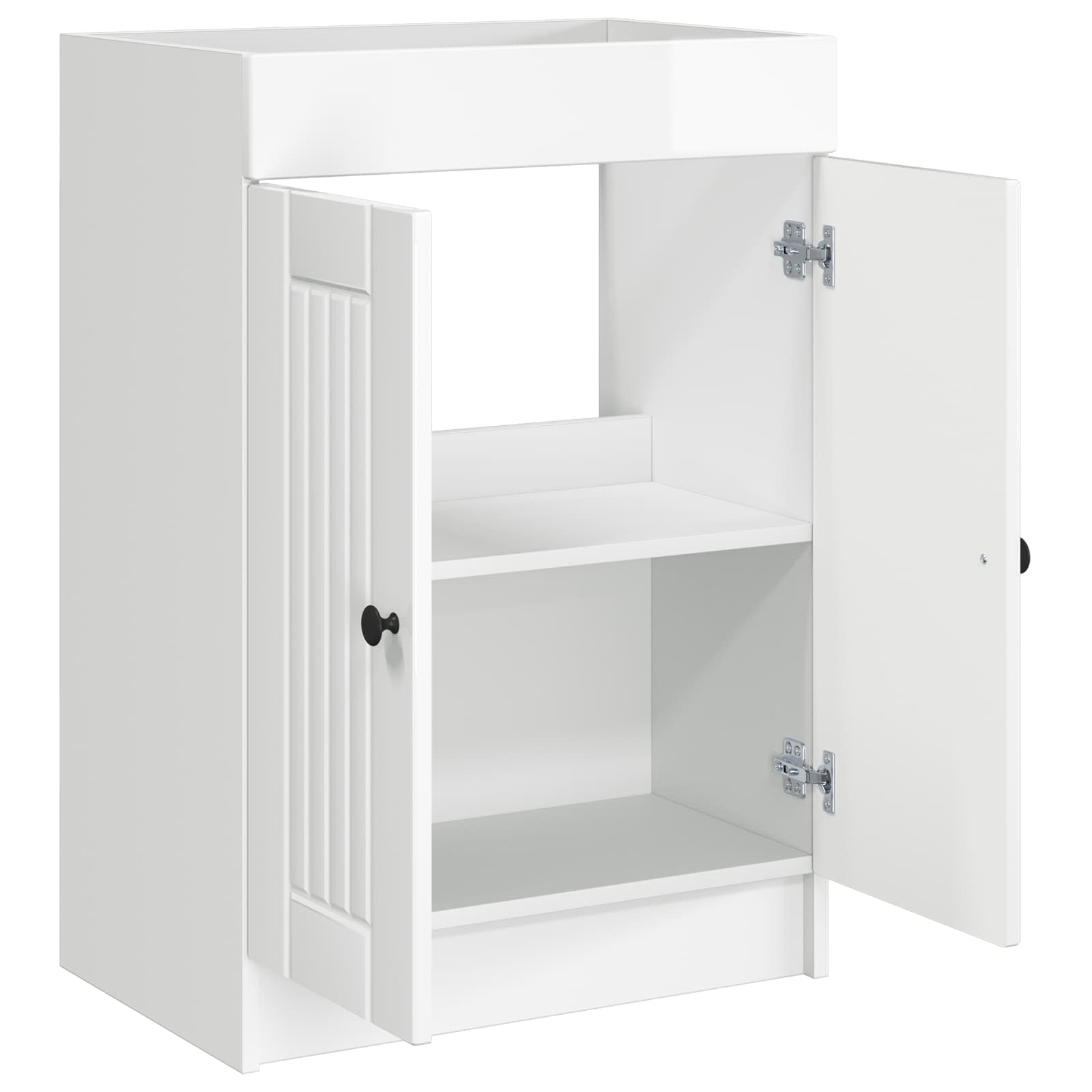 Badkamer onder wastafel kast Hoogglans Wit 78,5 x 37,5 x 81 cm
