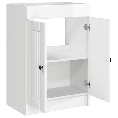 Badkamer onder wastafel kast Hoogglans Wit 78,5 x 37,5 x 81 cm