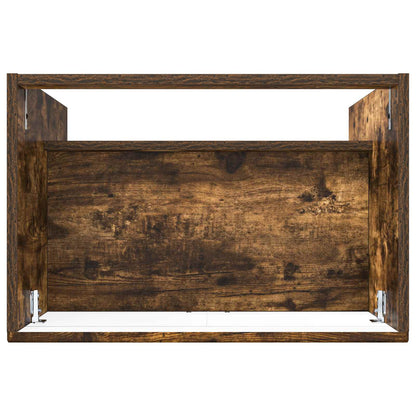 Badkamer onder wastafel kast Gerookt eiken 78,5 x 37,5 x 81 cm