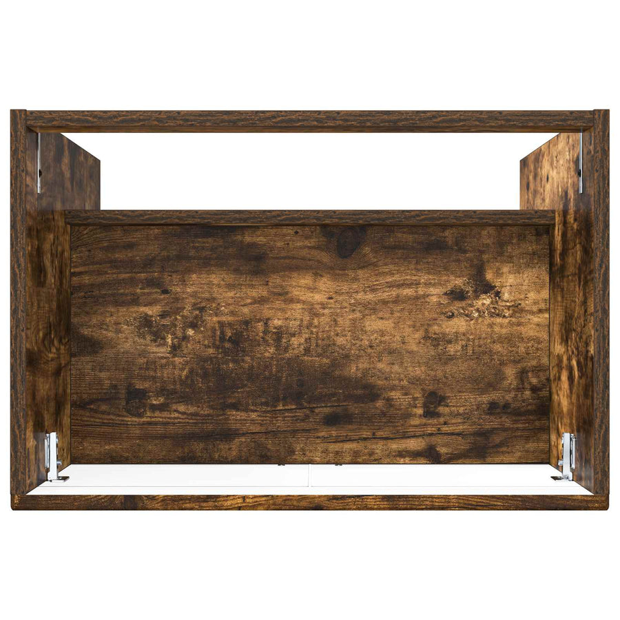 Badkamer onder wastafel kast Gerookt eiken 78,5 x 37,5 x 81 cm