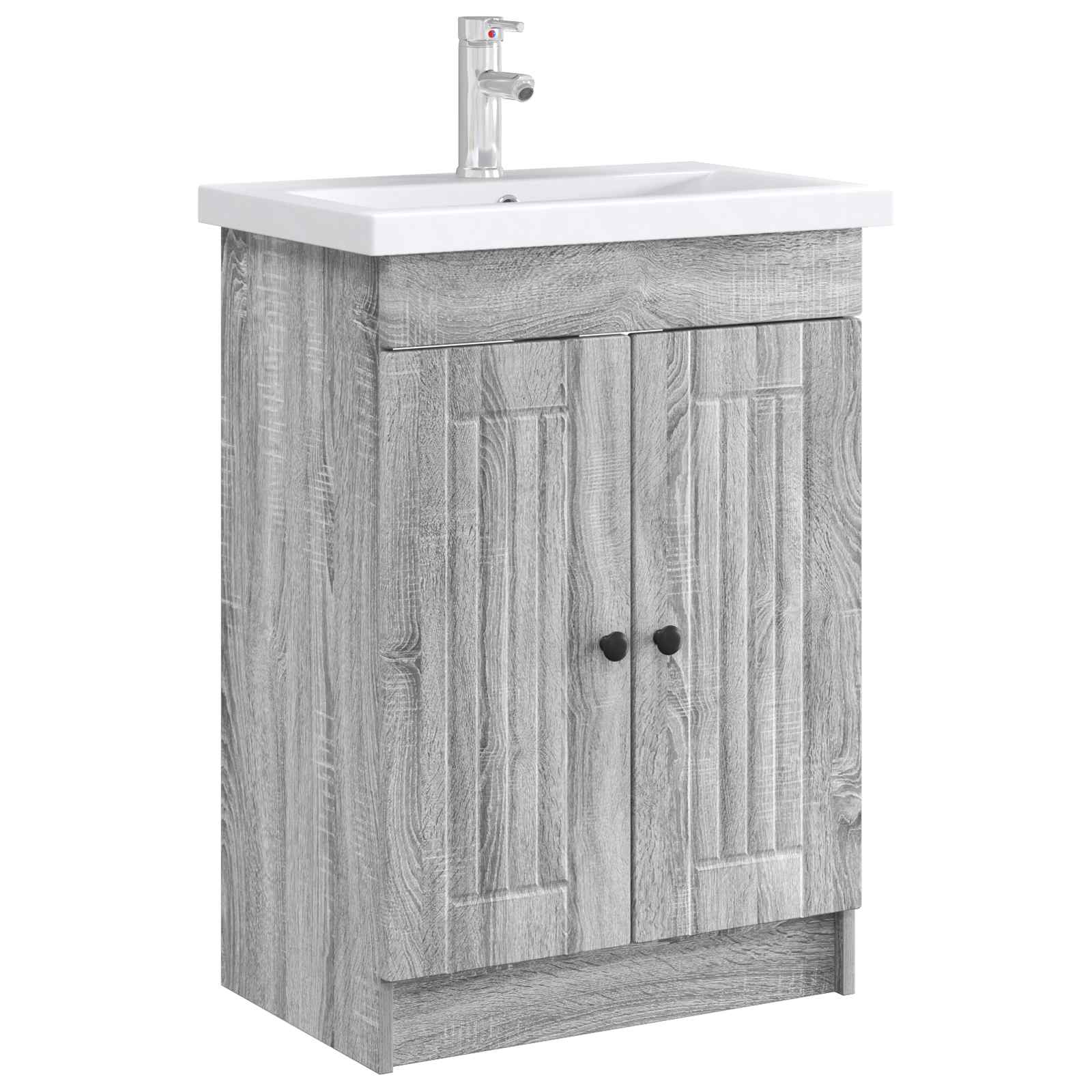 Badkamer onder wastafel kast Grijs Sonoma 78,5 x 37,5 x 81 cm