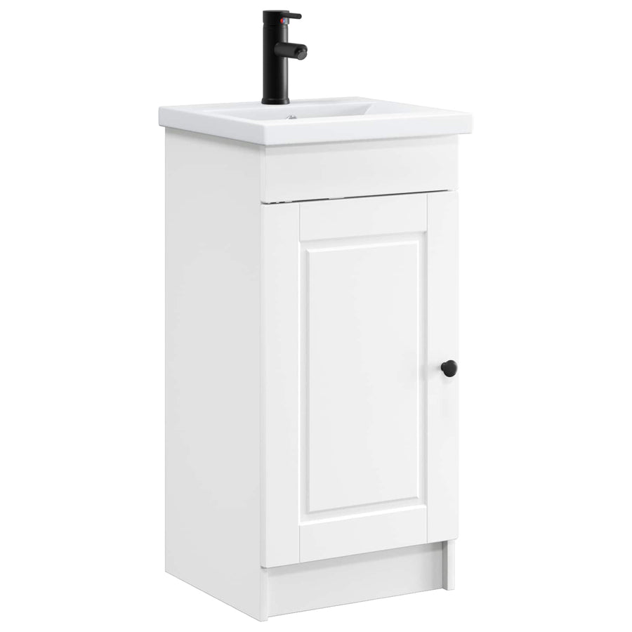 Badkamermeubel met Wasbak Wit 42 x 40 x 84,5 cm Bewerkt hout