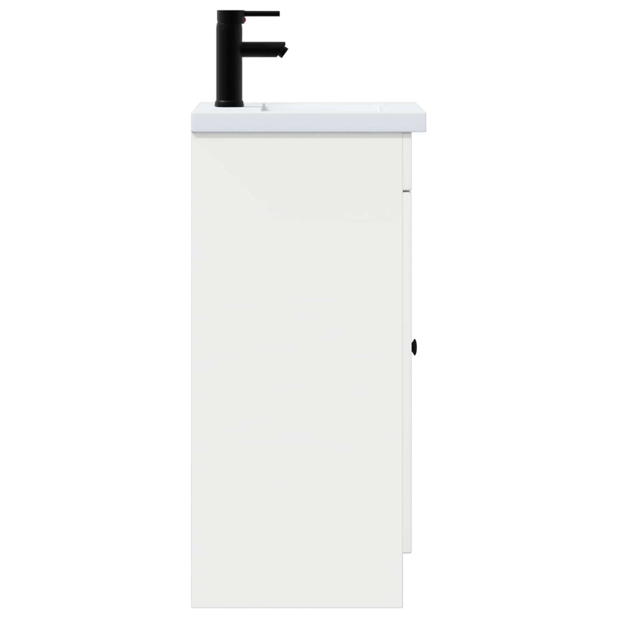 Badkamermeubel met Wasbak Wit 42 x 40 x 84,5 cm Bewerkt hout