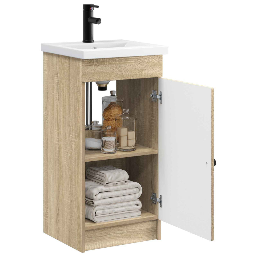 Badkamermeubel met Wasbak Sonoma Eiken 42 x 40 x 84,5 cm