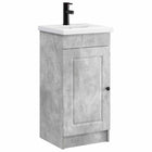 Bathroom Cabinet with Sink Concrete Grey 42 x 40 x 84.5 cm