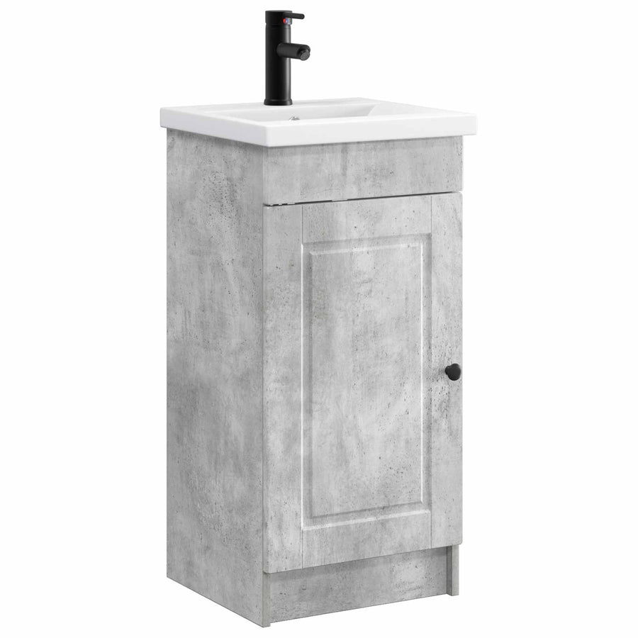 Badkamermeubel met Wasbak Betongrijs 42 x 40 x 84,5 cm