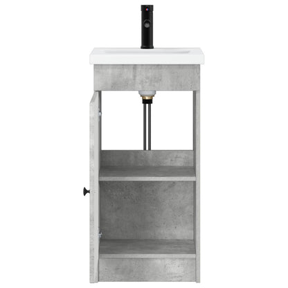 Badkamermeubel met Wasbak Betongrijs 42 x 40 x 84,5 cm