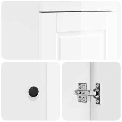 Badkamermeubel met Wasbak Hoogglans Wit 42 x 40 x 84,5 cm
