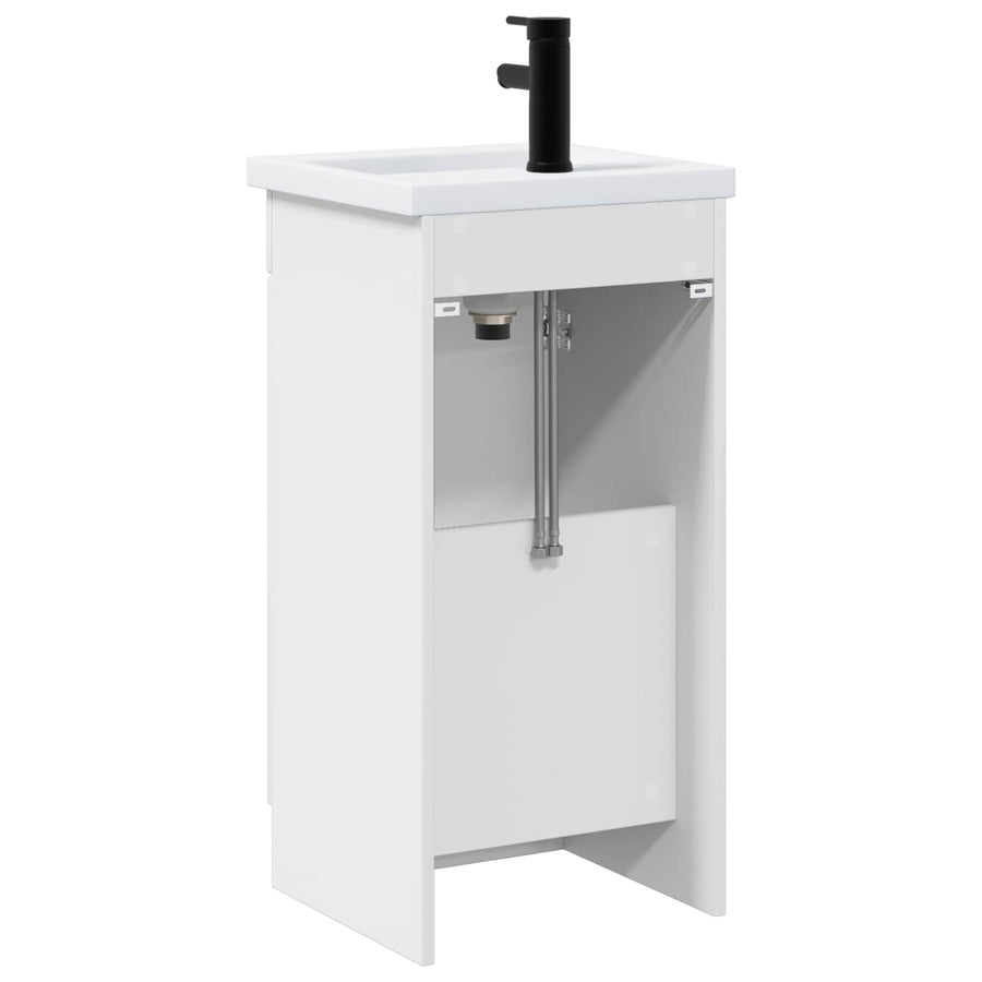 Badkamermeubel met Wasbak Hoogglans Wit 42 x 40 x 84,5 cm