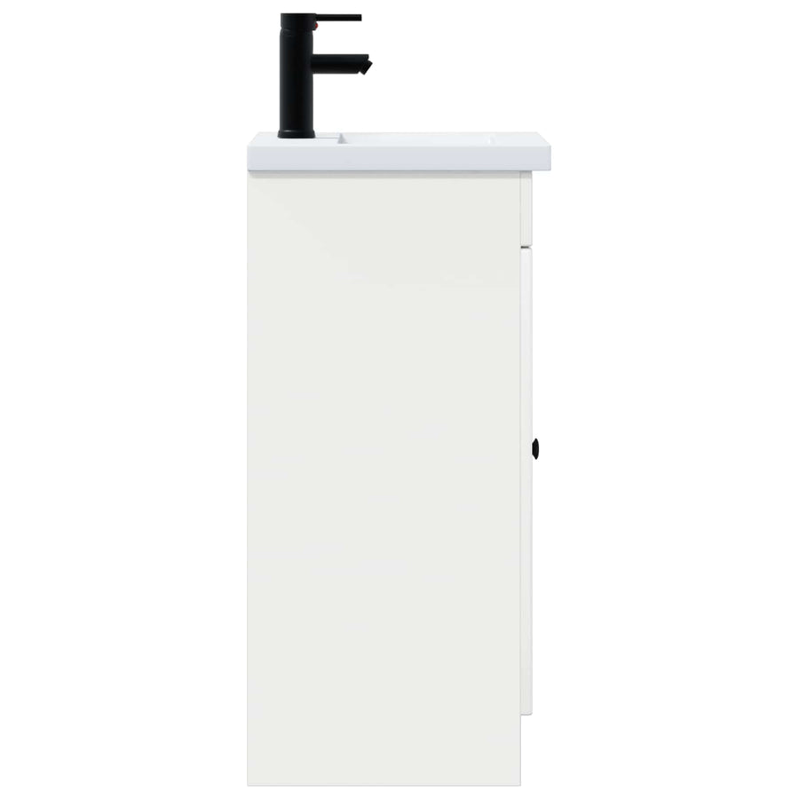 Badkamermeubel met Wasbak Hoogglans Wit 42 x 40 x 84,5 cm