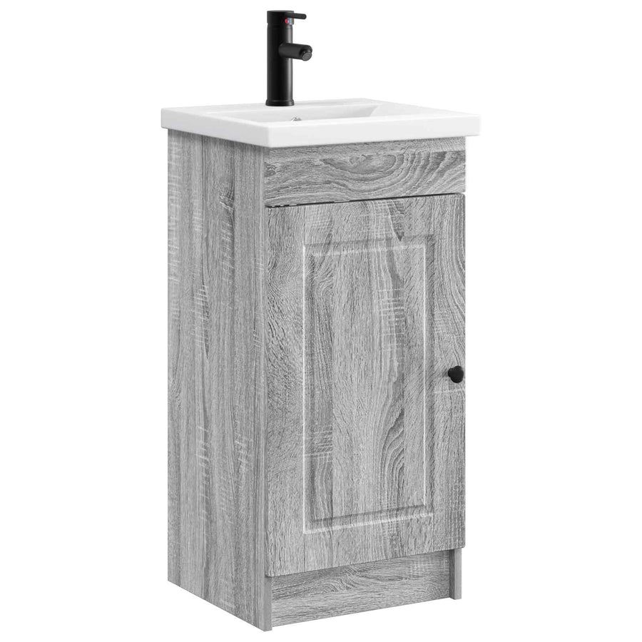 Badkamermeubel met Wasbak Grijs Sonoma 42 x 40 x 84,5 cm