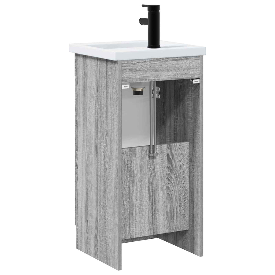 Badkamermeubel met Wasbak Grijs Sonoma 42 x 40 x 84,5 cm