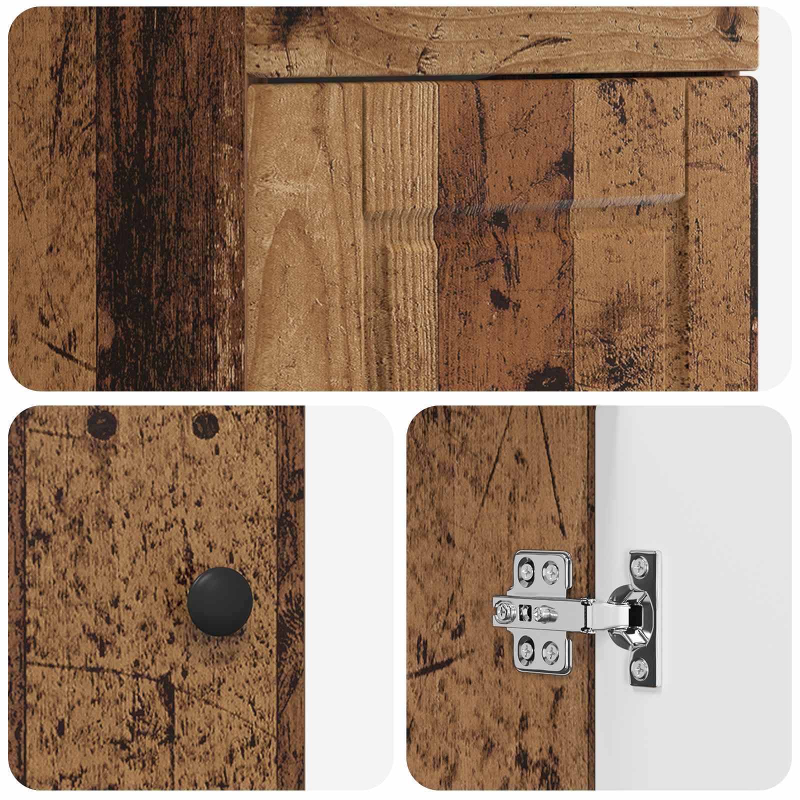 Badkamermeubel met Wasbak Oud hout 42 x 40 x 84,5 cm