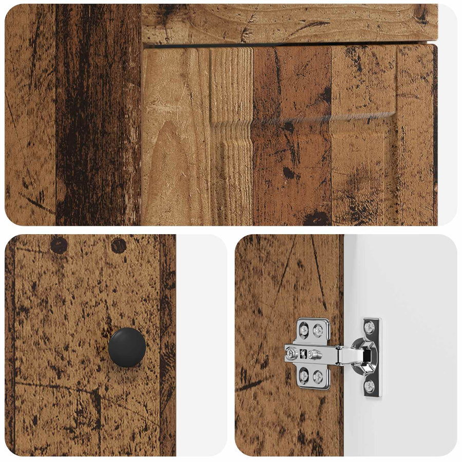 Badkamermeubel met Wasbak Oud hout 42 x 40 x 84,5 cm