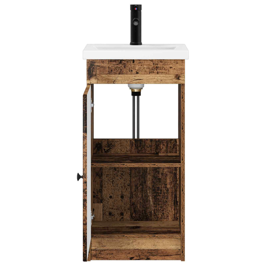 Badkamermeubel met Wasbak Oud hout 42 x 40 x 84,5 cm