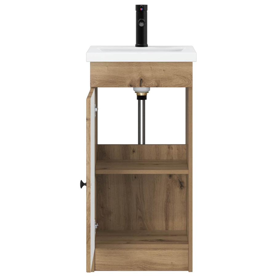 Badkamermeubel met Wasbak Artisanaal eiken 42 x 40 x 84,5 cm