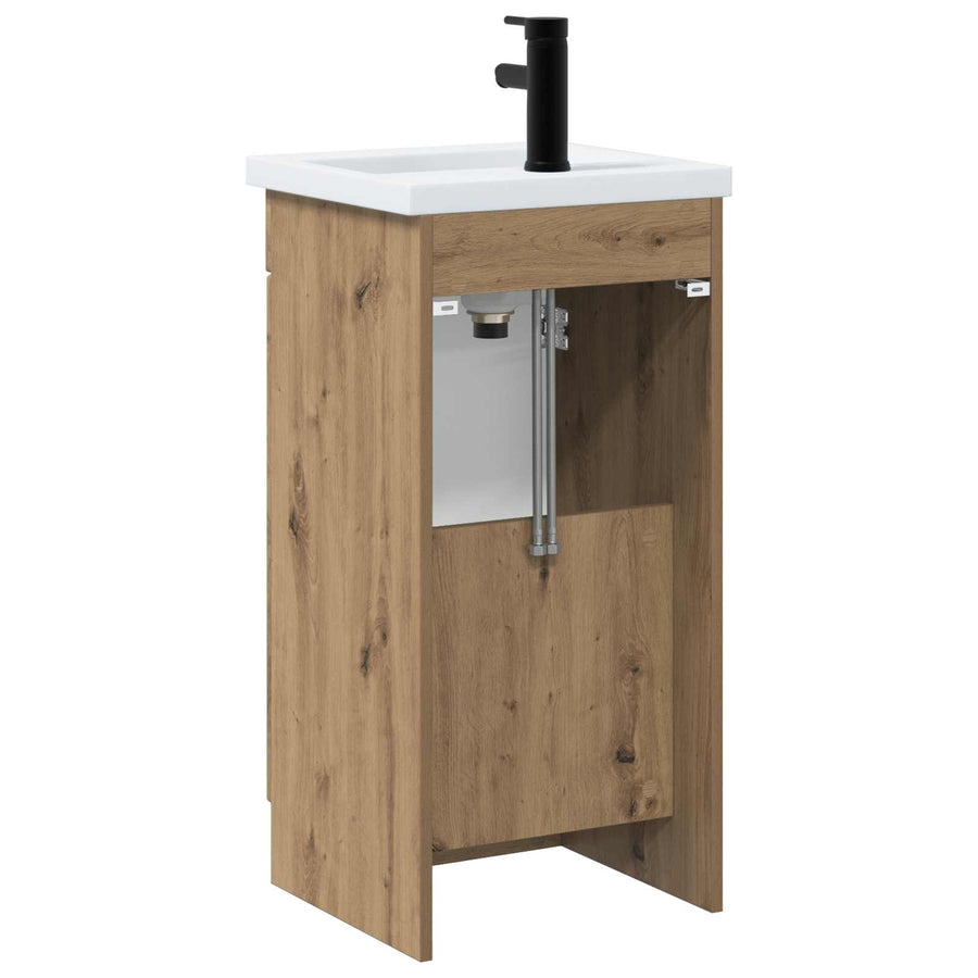 Badkamermeubel met Wasbak Artisanaal eiken 42 x 40 x 84,5 cm