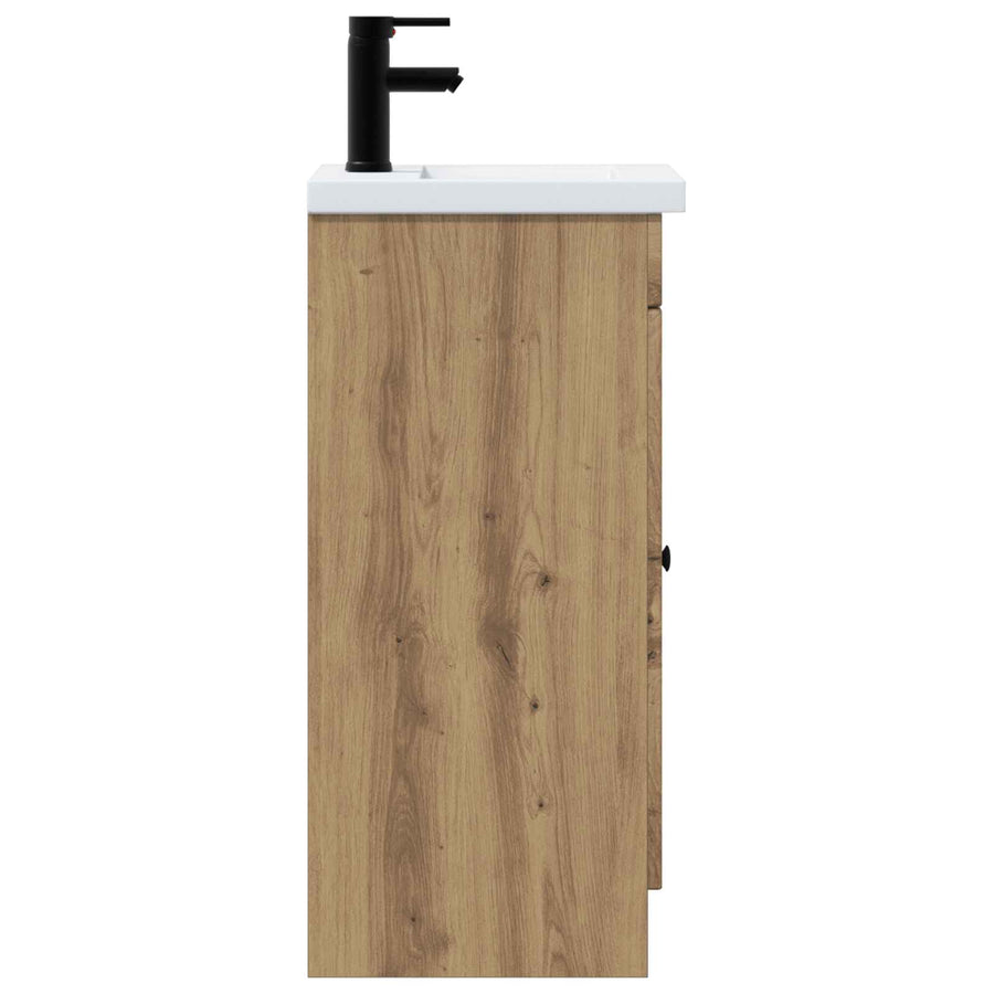 Badkamermeubel met Wasbak Artisanaal eiken 42 x 40 x 84,5 cm