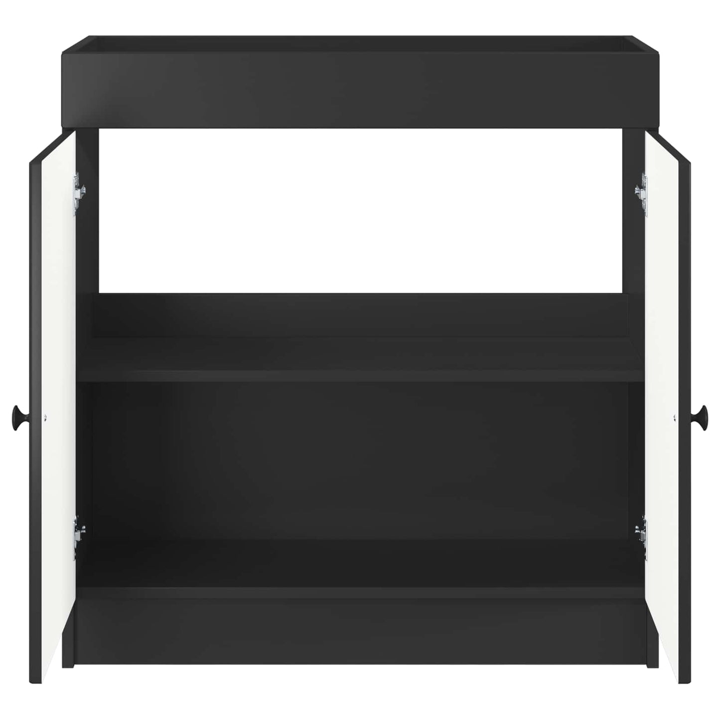 Badkamer onder wastafel kast Zwart 56 x 37,5 x 81 cm