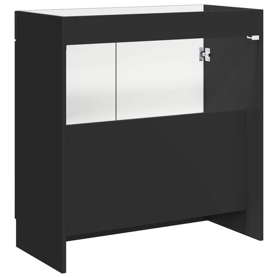Badkamer onder wastafel kast Zwart 56 x 37,5 x 81 cm