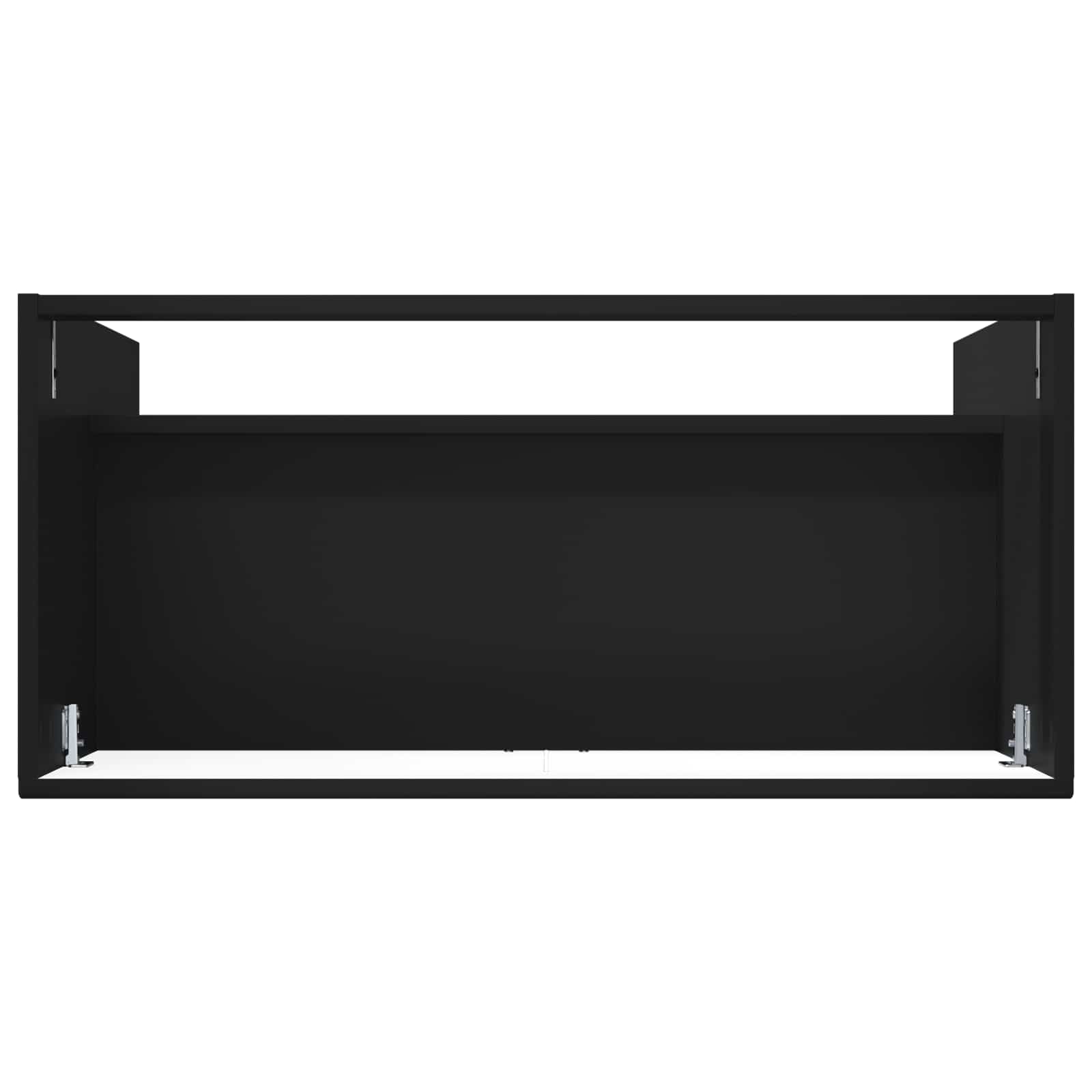 Badkamer onder wastafel kast Zwart 56 x 37,5 x 81 cm