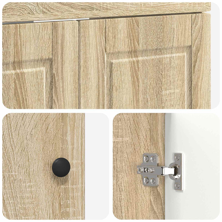 Badkamer onder wastafel kast Sonoma Eiken 56 x 37,5 x 81 cm