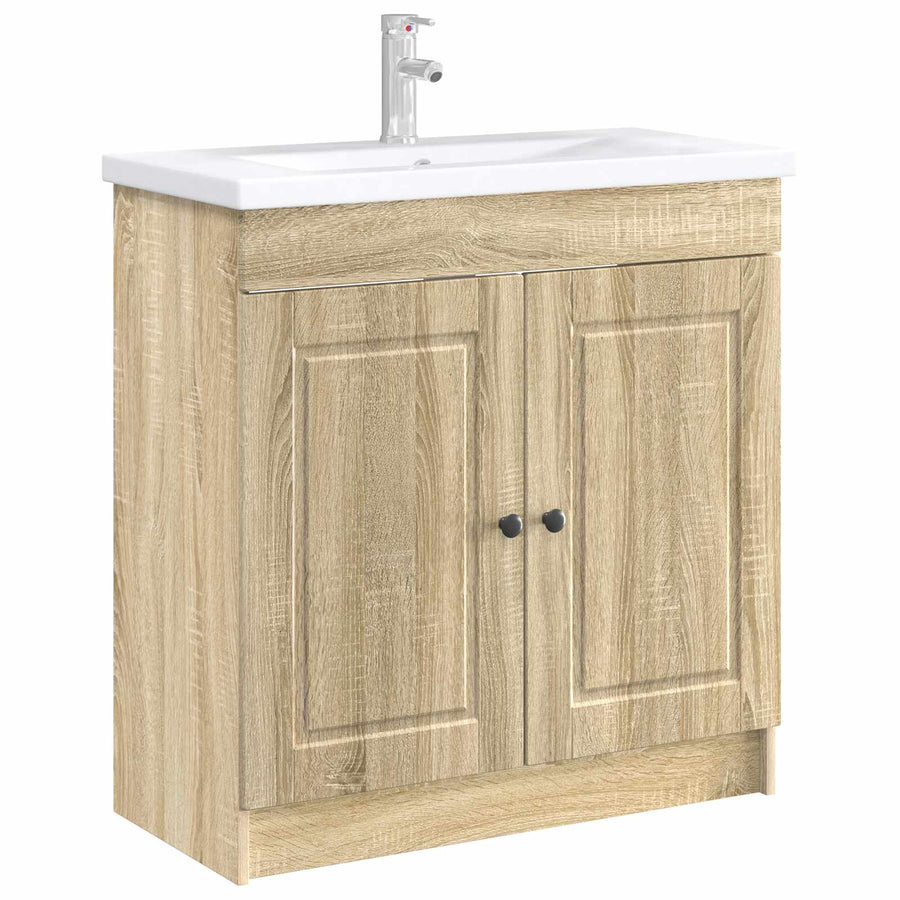 Badkamer onder wastafel kast Sonoma Eiken 56 x 37,5 x 81 cm