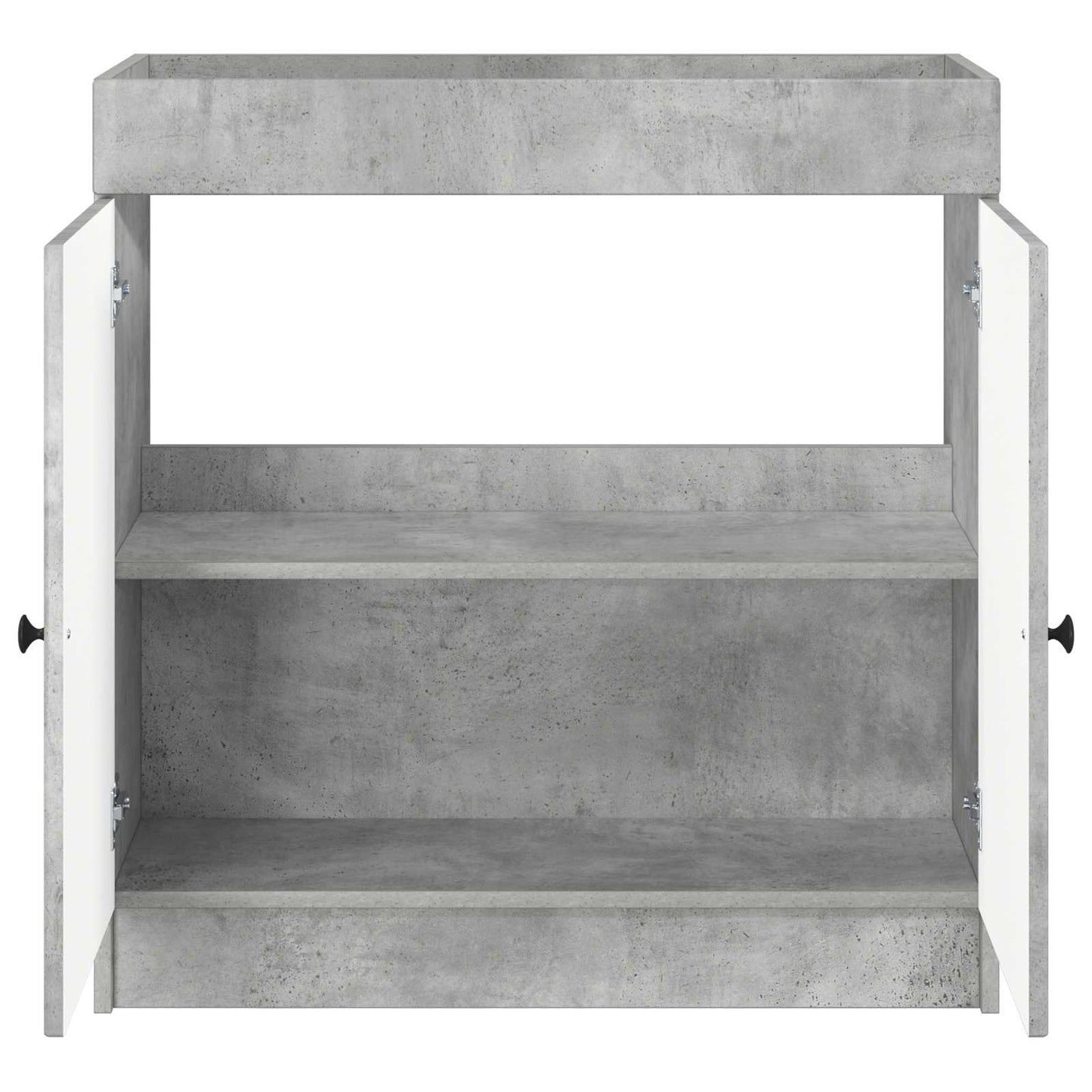 Badkamer onder wastafel kast Betongrijs 56 x 37,5 x 81 cm