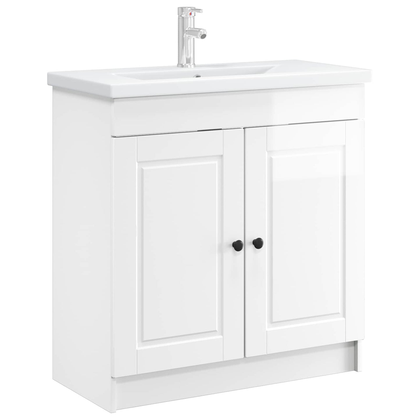 Badkamer onder wastafel kast Hoogglans Wit 56 x 37,5 x 81 cm