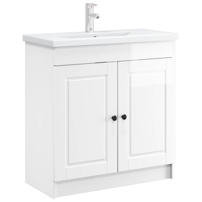 Badkamer onder wastafel kast Hoogglans Wit 56 x 37,5 x 81 cm