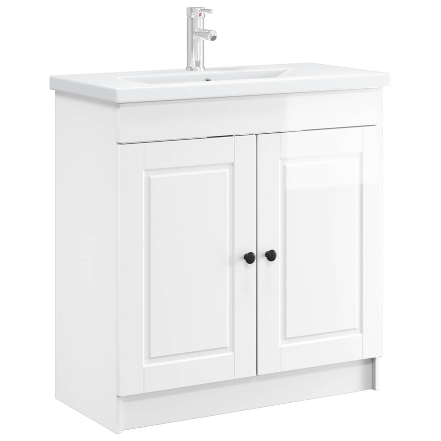 Badkamer onder wastafel kast Hoogglans Wit 56 x 37,5 x 81 cm
