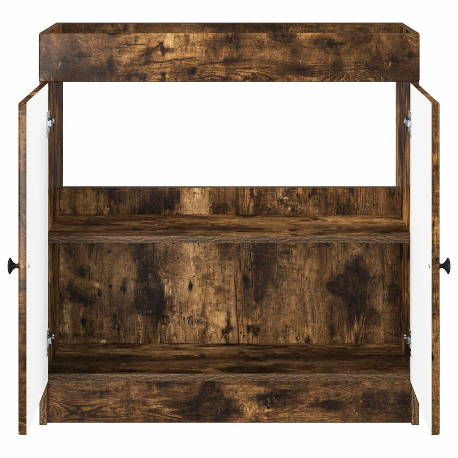 Badkamer onder wastafel kast Gerookt eiken 56 x 37,5 x 81 cm