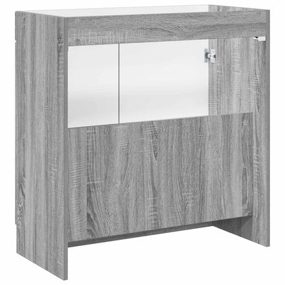 Badkamer onder wastafel kast Grijs Sonoma 56 x 37,5 x 81 cm