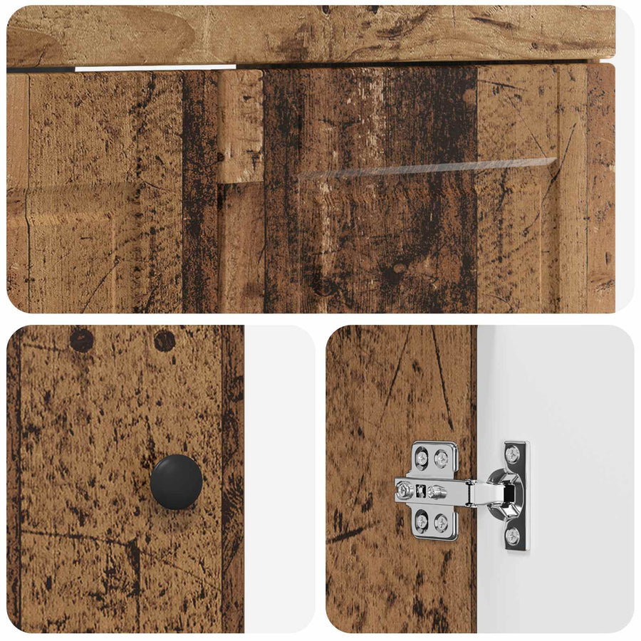 Badkamer onder wastafel kast Oud hout 56 x 37,5 x 81 cm