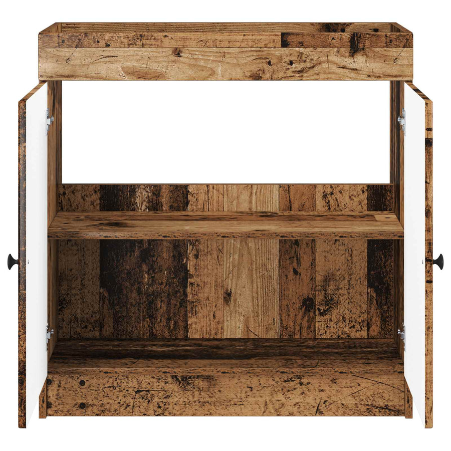 Badkamer onder wastafel kast Oud hout 56 x 37,5 x 81 cm